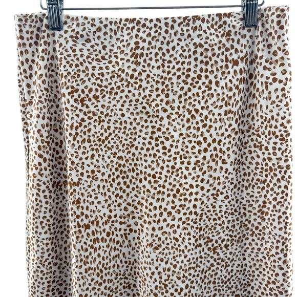 J. Crew Cheetah Animal Printed Bias Slip Skirt Midi Skirt 2024 Size Medium - Picture 3 of 9